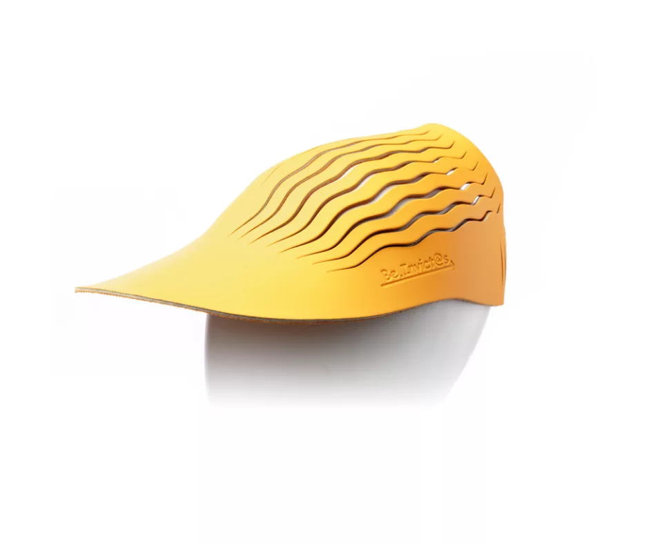 Gorra de Piel Amarilla